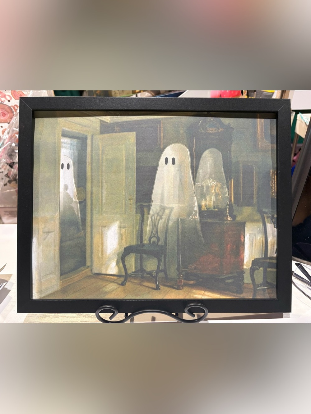 Framed Ghost Illustration 8x10 Wall Art